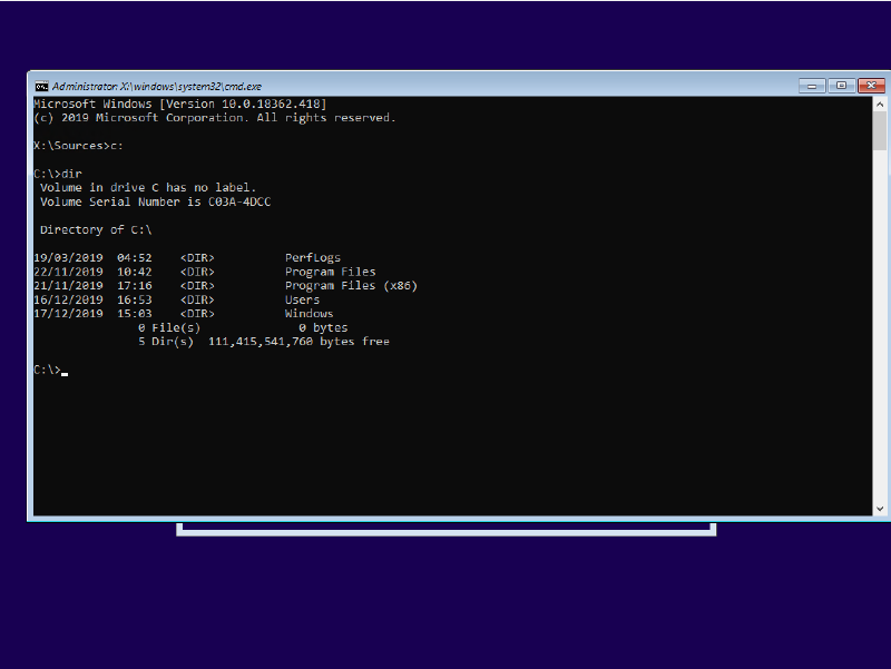 Finding the OS drive from Windows PE